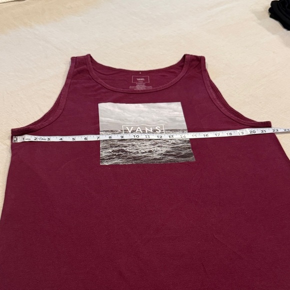 Vans Men's Burgundy Tank Top size large - Picture 5 of 9